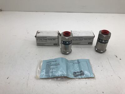 (QTY.2) PARKER INLINE CHECK VALVE CK3 3/4'' 3020605