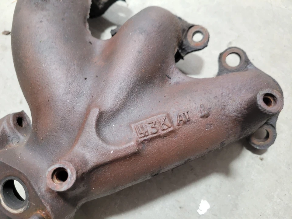 1994 Toyota Land Cruiser FZJ80 EXHAUST MANIFOLD Rear Section Back Aft - Image 2 of 4