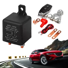 Car Battery Disconnect Cut Off Isolator Master Switch &Wireless Remote Control