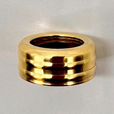 #00 Burner Collar for Nutmeg & Acorn Burners   Solid Brass   New Old Stock