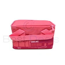 Trader Joe's Valentines Day Mini Insulated Tote Bag Pink