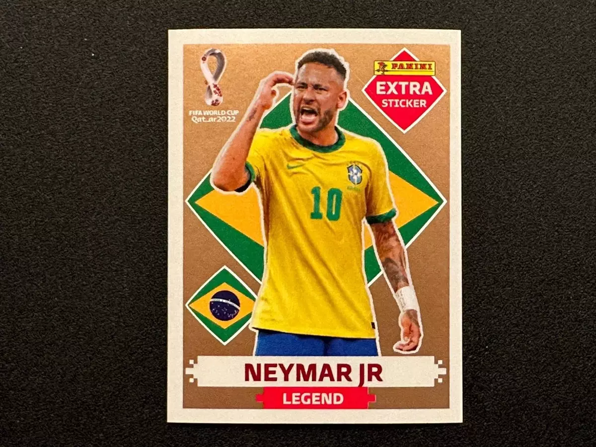 Panini Qatar World Cup Extra Sticker 2022 Legend Neymar Jr - BRONZE