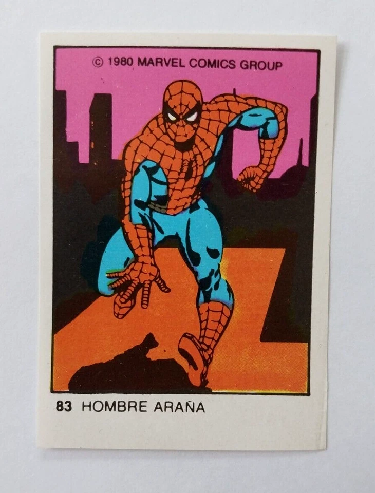 Juego de cartas Ultra Figus Spiderman 1980 raro variante argentina no Terrabusi Foto 3 de 4