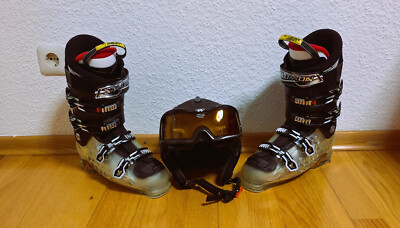Skiausrüstung Schuhe Marke Salomon  + Helm von Bollè