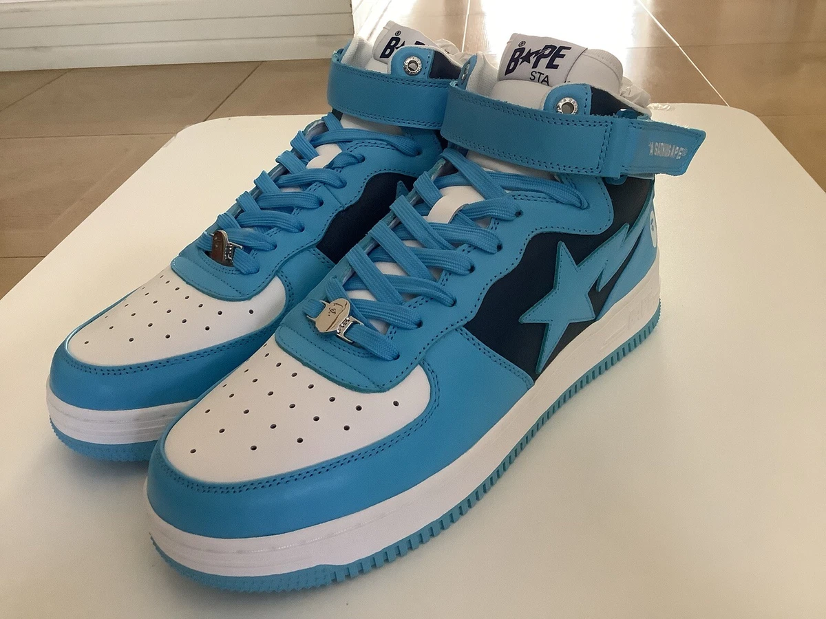 AUTHENTIC A BATHING APE BAPE BAPE STA MI #2 MENS US 13 SAX BLUE