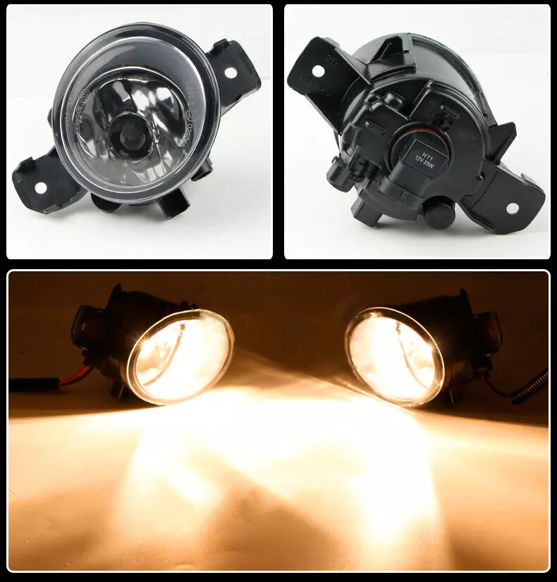 Pair Of Fog Lights + Wiring Harness & Switch Kit For 2016 2019 Nissan Sentra 1056463