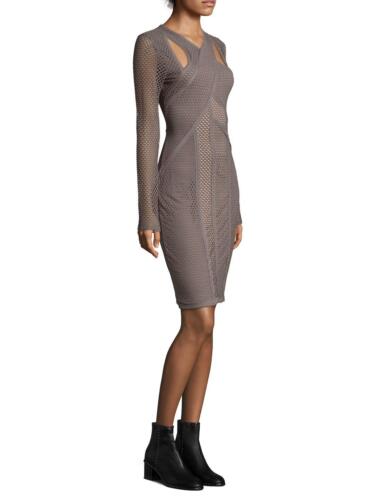 NEW BCBGMAXAZRIA JAYLYNN MESH PATCHWORK DRESS DGX62M99/B821A SIZE XXS - Picture 6 of 7