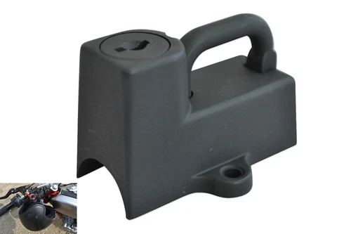 Motorcycle Helmet Lid Security Lock for 22mm 7/8 inch Handlebar Crash Bar Mount