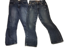 Children  s Place  Arizona Boy  s 2 Pair of Straight Pants Blue Jeans Size 14