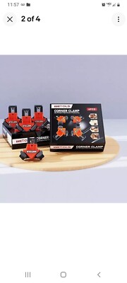 WETOLS Corner Clamp for Woodworking 90 Degree Right Angle Clamp WE404 - Orange