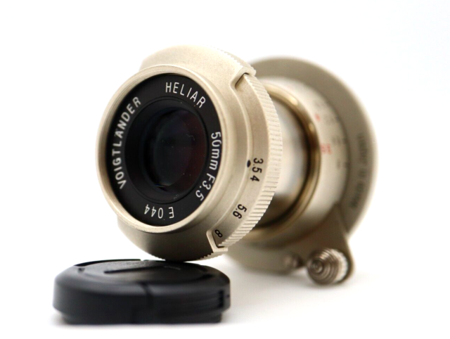 426 Voigtlander HELIAR 50mm f3.5 for Leica L39 Nikkel Finish *EXC+5* 600 Limited