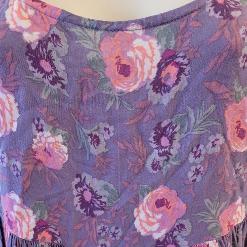 Mini Vestido Muñeca Bebé American Eagle S Fluido Boho Estampado Floral Viscosa Y2K Romántico - Imagen 9 de 23