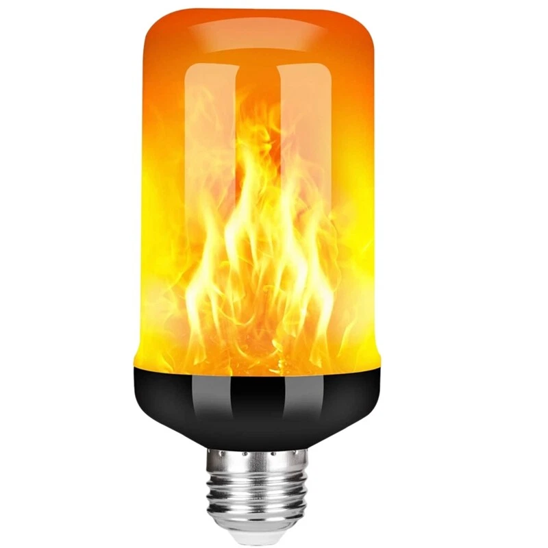 LED Flame Effect Light Bulb E27 Decorative Flicke Realistic Fire