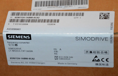 Siemens 6SN1124-1AB00-0CA2 Simodrive LT-Modul EXT. 2x50A FS:A NEU OVP versiegelt
