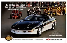 1993 Chevrolet Camaro Z28 Indy 500 Pace Car,  24 x 36 INCH POSTER,  sports car