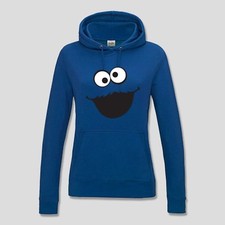 Hoodie Krümelmonster ohne Kekse Karneval Sesamstraße JGA 13 Farben Damen XS-2XL