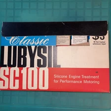 Nos Case of 12 Classic Lubysil Sc100 Silicone Engine Treatment Vintage England