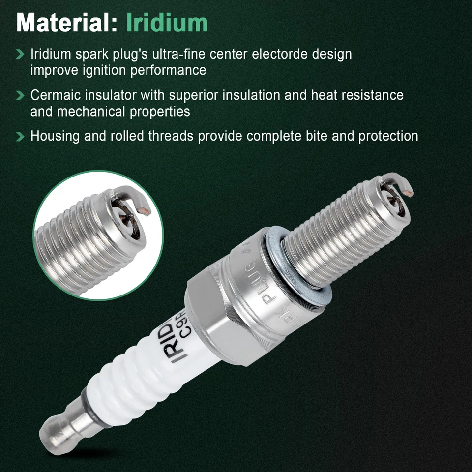 4x bujías de iridio y platino para Ducati 749R 2004-2005 Foto 4 de 4