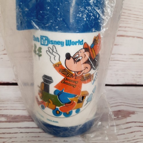 Vintage Walt Disney World Aladdin Mickey Mouse Plastic Drink Flask Sealed - Picture 4 of 8