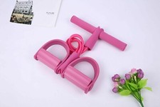 Pedal Resistance Band, 4-Tube Elastic Pull Rope with Natural Latex Foot Pedal