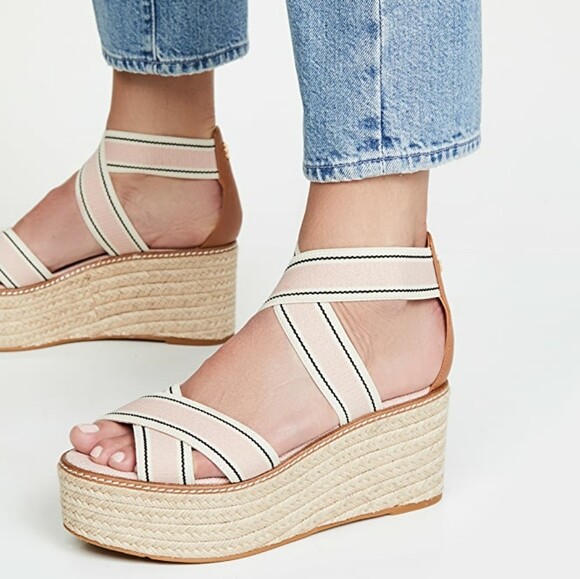 platform sandals tan