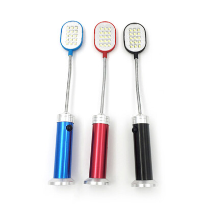 Flexible Base Computer Table Working Light Lamp 15 LED Study Flashlight