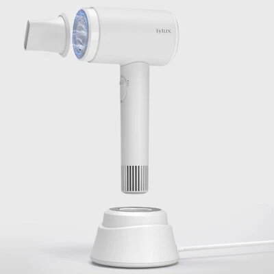 lylux コードレスヘアドライヤー ホワイト Lylux Cordless Hair Dryer, Low-Heat Blow Dryer with 110, 000 RPM