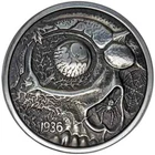 LIMITED SPOOKY Nightmares of the Fall 1 oz 999 Silver Antique Hobo COA Saburov