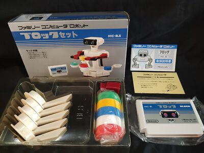 Nintendo Famicom Robot Block Stack-Up Teile, Spielmodul Verpackt / tested-g0730-