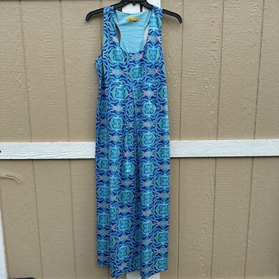 Ellen & Ollie Mod Print Blue Hawaiian Luau Cruise Maxi Dress Women's Size 12 | eBay Ellen & Ollie Mod Print Blue Hawaiian Luau Cruise Maxi Dress Women's Size 12 | eBay