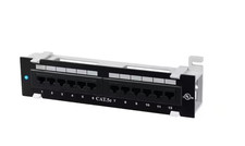 Commercial Electric 12-Port Category 5e Mini Patch Panel w/ 89D Mounting Bracket
