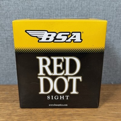 New BSA Red Dot Scope RD42SB Shadow Black 42mm Lens Weaver Style Mount