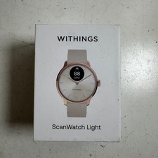 Withings ScanWatch Light Sand Bluetooth Health Fitness Hybrid Smartwatch Sealed