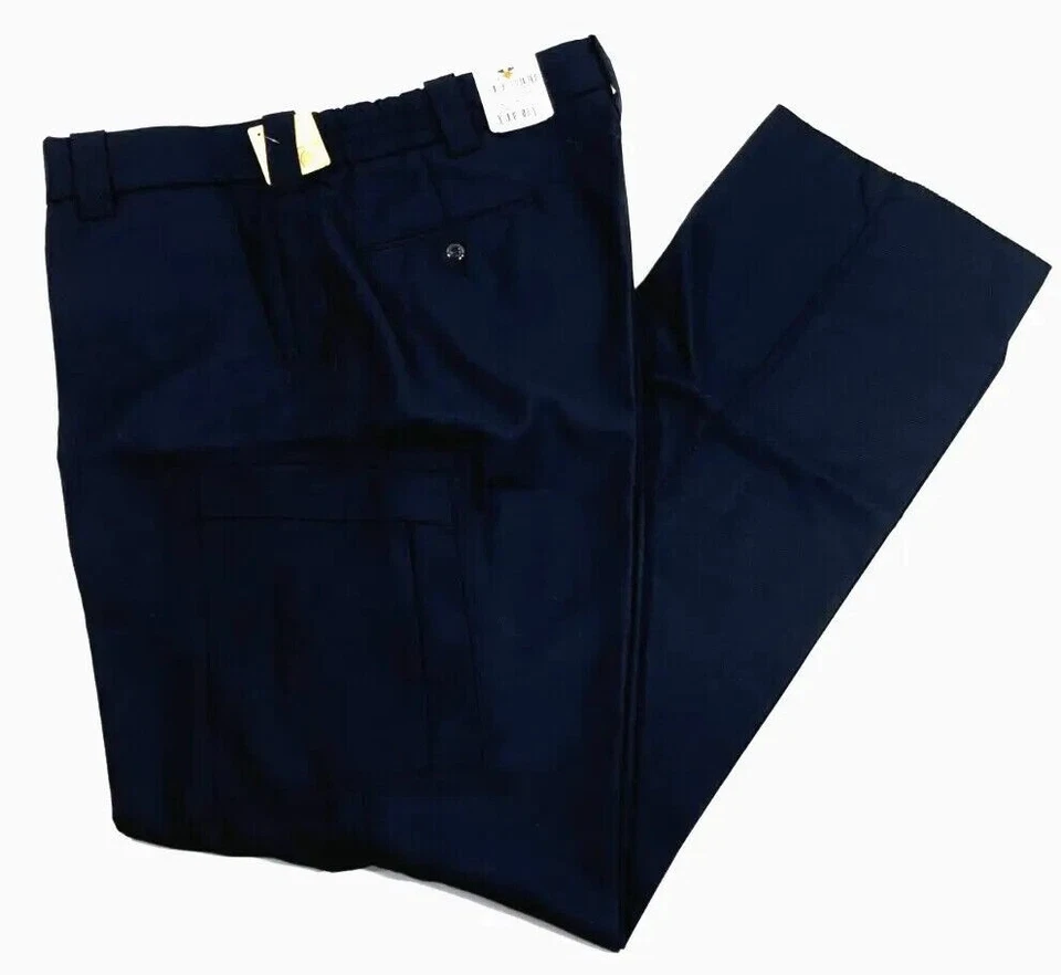 NWT MENS 40 NO HEM FLYING CROSS V47680 WOOL BLEND W/ VERTX CARGO NAVY HOUSTON PD - Image 3 of 4