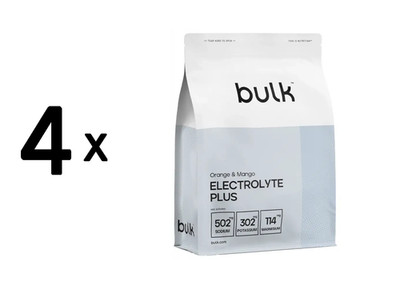 4 x Bulk Electrolyte Plus Powder (420g) Orange and Mango (28,57 EUR/kg)