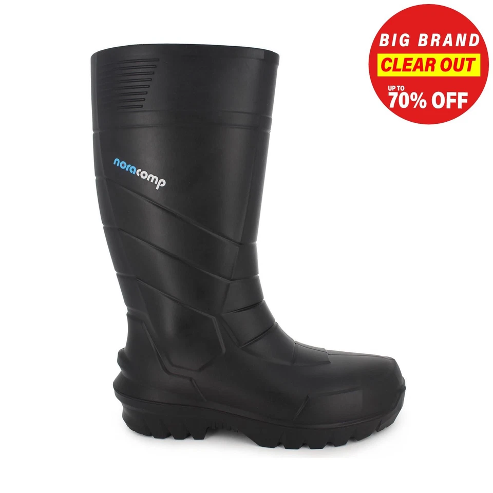 Nora Noracomp S5 Insulated Wellington Safety Boots Black