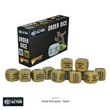 Warlord Games Bolt Action: Orders Dice Pack - Sand WLG 402610007