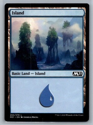 Island, 265/274, Common, Core Set 2021, MTG Game, 