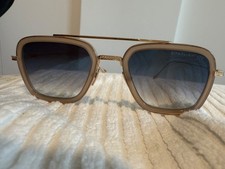 DITA FLIGHT 006 7806 L Crystal Yellow Gold Brown Gradient Sunglasses Authentic
