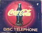 Vintage Coca-Cola Blinking Disc Telephone Open Box