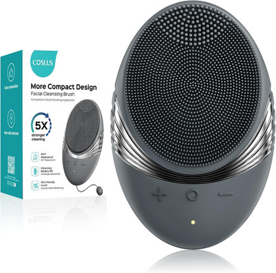Facial Cleansing Brush Face Scrubber : Portable Silicone Waterproof Rechargeable