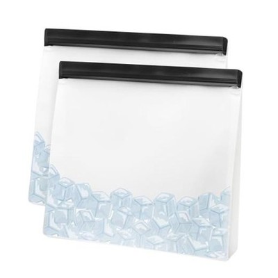 Reusable Ice Storage Bags - Set of 2, 11x10x2.5'' - Set/2 - 11 x 10 x 2.5''