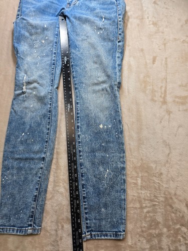 Cabi Jeans Womens 4 Cinch Skinny Adventure Wash Distressed Bleached Denim - Picture 4 of 9
