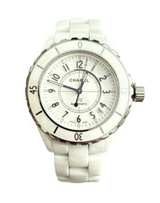 Ladies Chanel J12 38mm White Ceramic Automatic Wrist Watch Bracelet