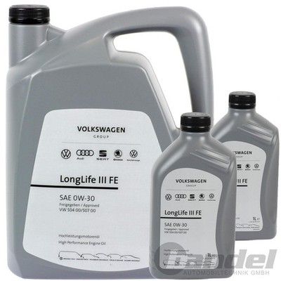 7L ORIGINAL ÖL 0W30 GS55545M4EUR LONGLIFE III FE 504 passend für VW AUDI VAG