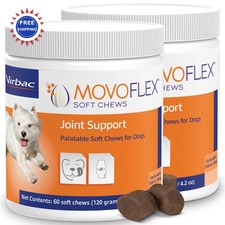 MOVOFLEX Joint Support Supplement for Dogs - Hip and Dog 120 Soft Chews Small