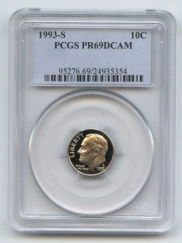 1993-S Roosevelt Dime Proof — photo from the most recent tracked eBay sale