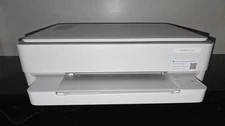 HP Envy 6055e All-in-One Wireless Printer and Scanner White Inkjet Used