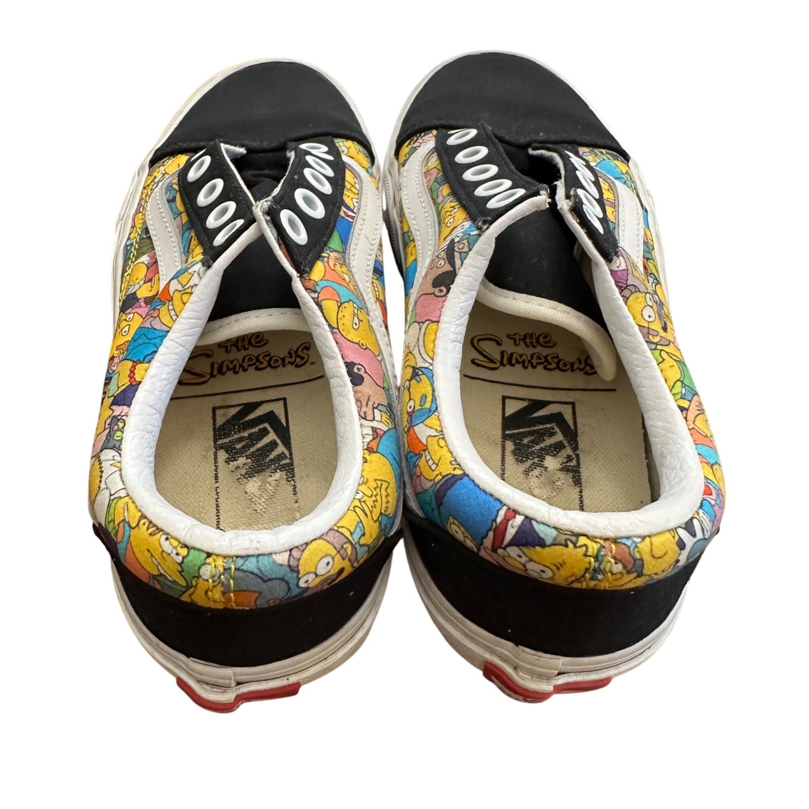 The Simpsons Vans 4.5/6 Customs Old Skool Sneakers Shoes Springfield No Laces thumbnail 11