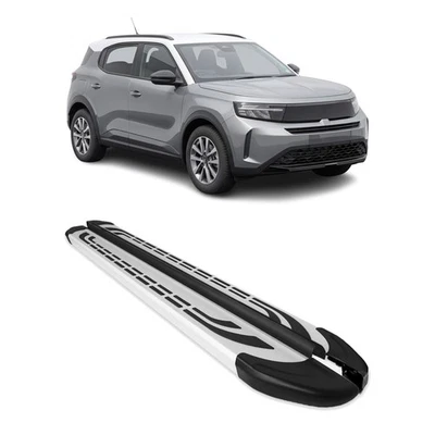 Marchepieds Latéraux pédale pour Opel Frontera 2024-2026 Aluminium Gris 2Pcs - Photo 1/4